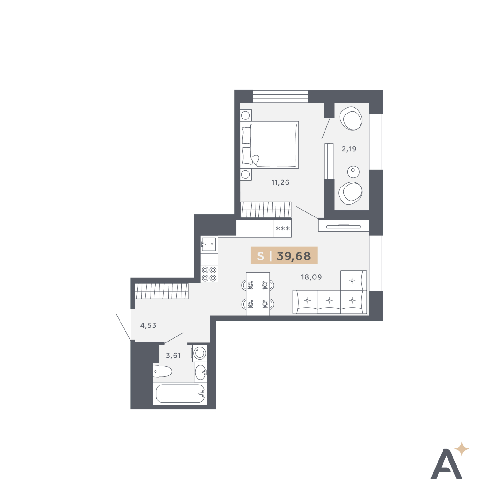 Объявление №71572022: 1-комн. квартира с отделкой в новом жилом комплексе, у метро