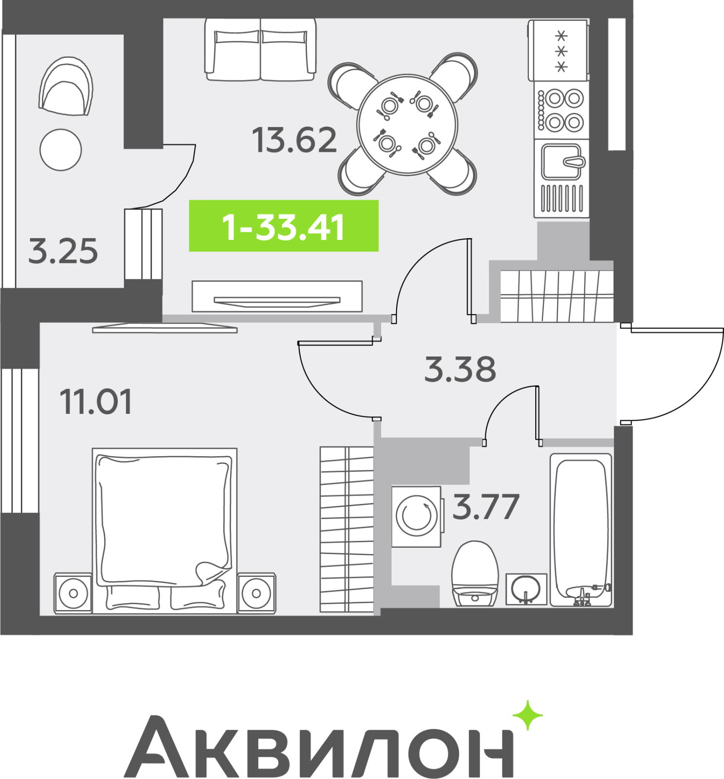 Объявление №71657408: 1-комнатная квартира с отделкой в новом ЖК, дом сдан, недалеко от метро
