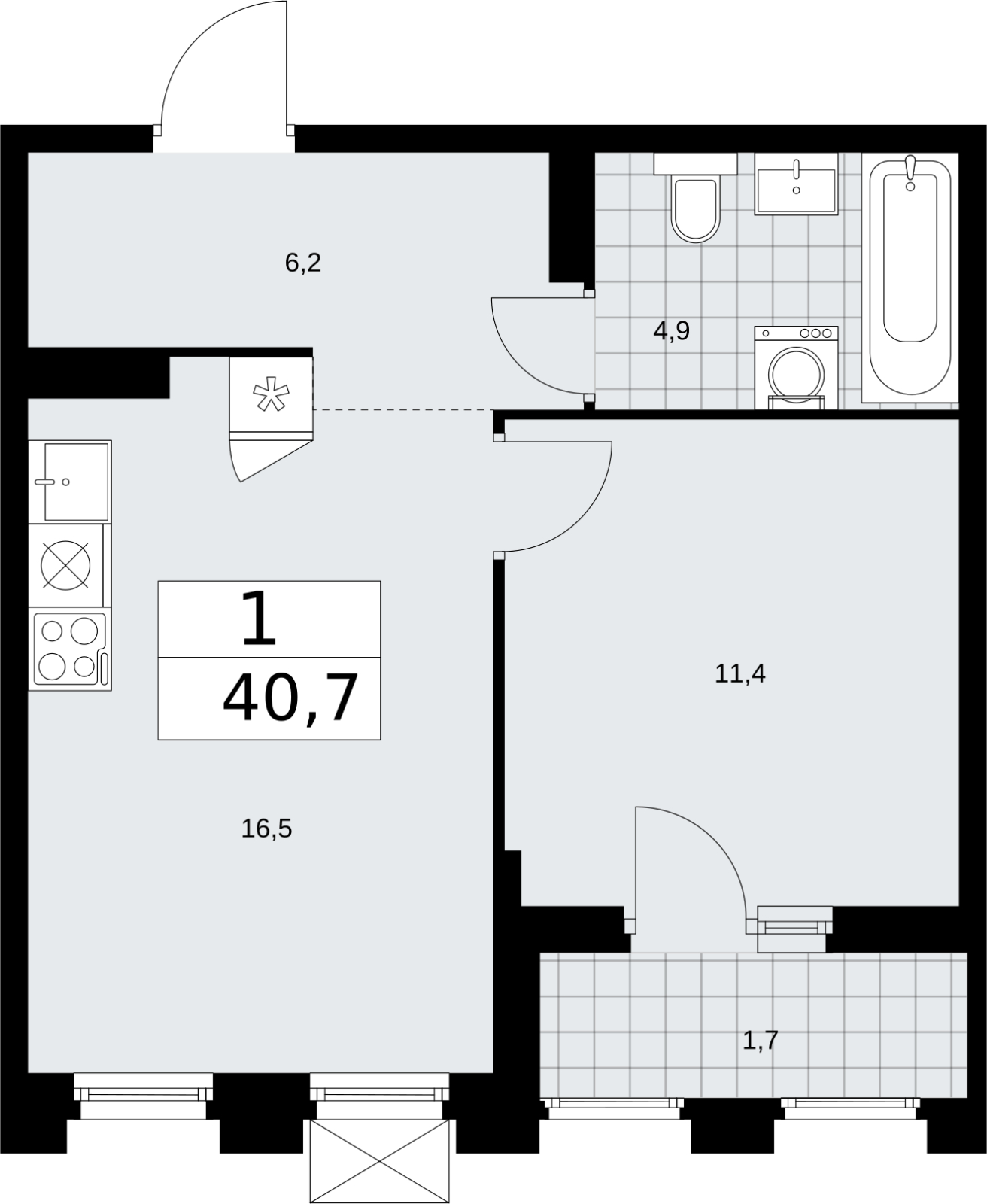 ���������� �71679511: ��������� 1-��������� �������� �  �������� � ����� ��