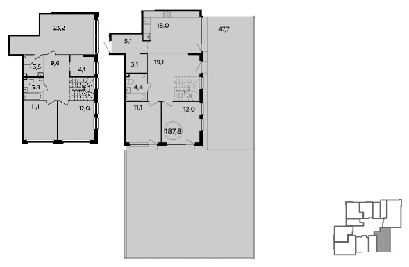 Продается 5-комнатная квартира с террасой и отделкой в новом ЖК, рядом с метро