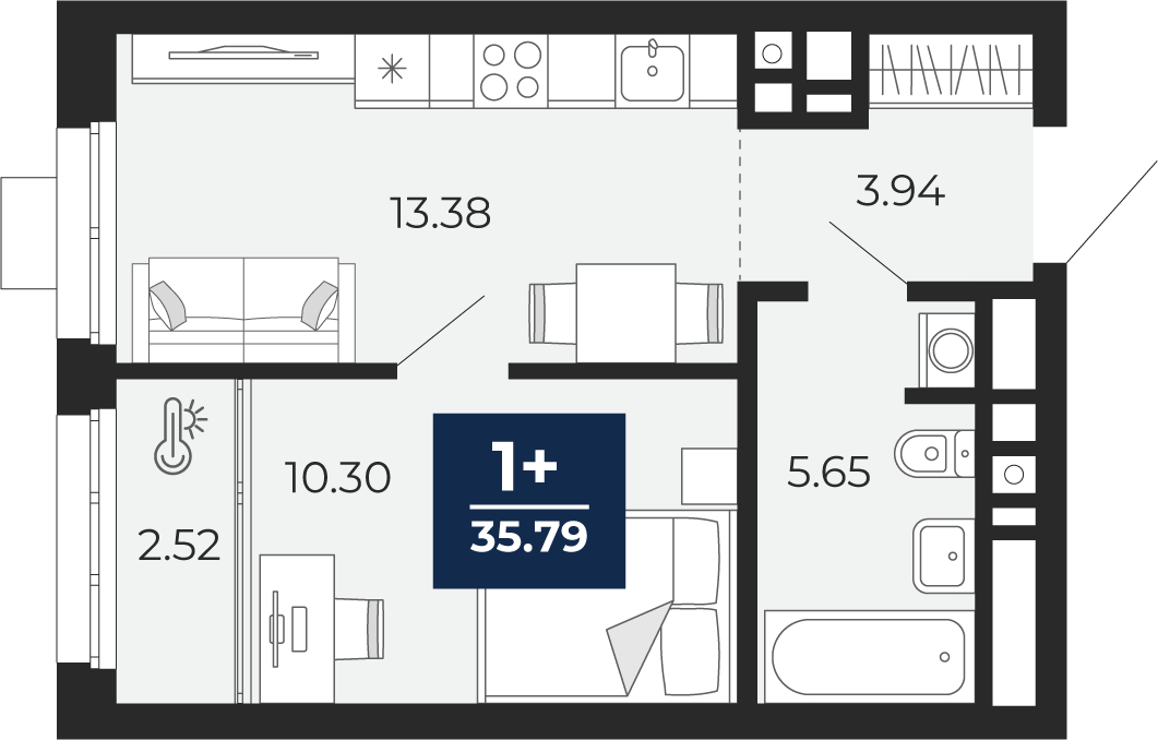 Объявление №71594291: Продается однокомнатная квартира с отделкой в новом ЖК