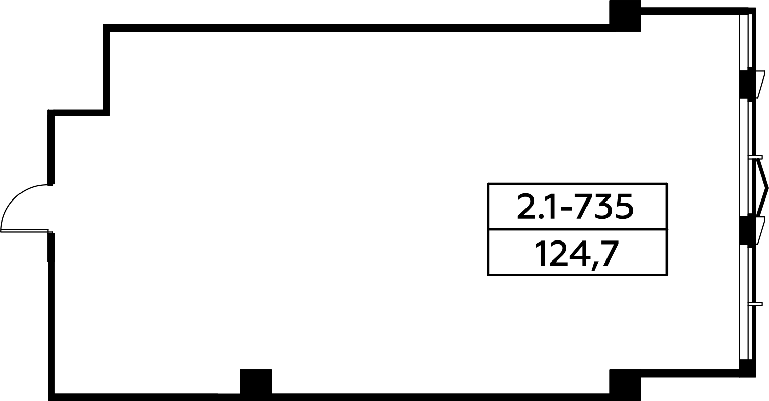 Продается офисное помещение, площадь 124.7 кв.м., высота потолков 3.48 м, у метро