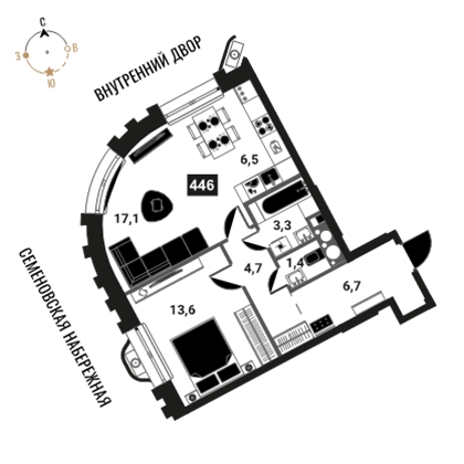 Объявление №71575379: 2-комн. квартира в новом ЖК, у метро
