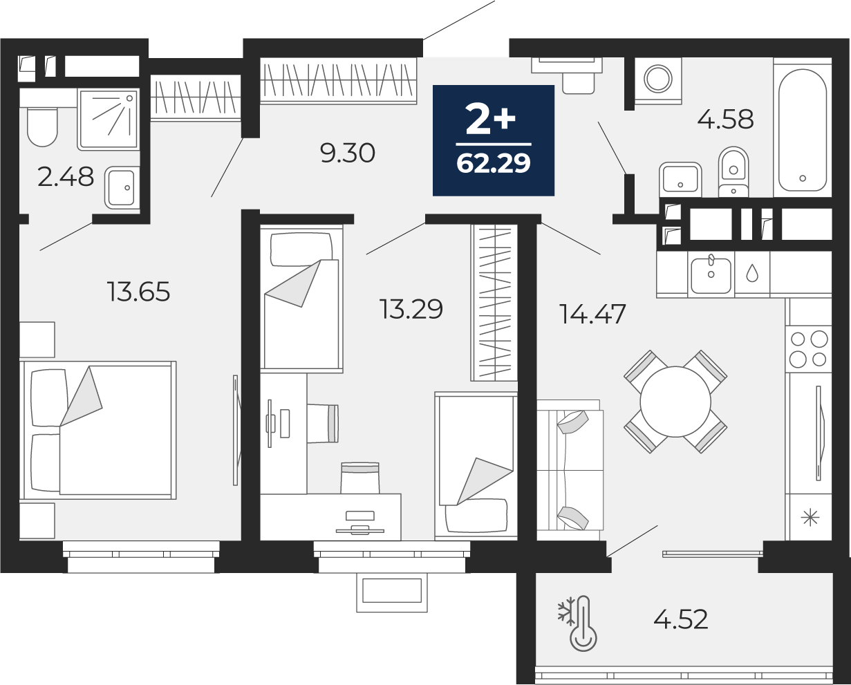 ���������� �71711518: 2-��������� �������� �  �������� � �����������