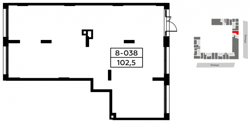 Аренда, торговое помещение площадью 102.5 кв.м., высота потолков 2.99 м, у метро
