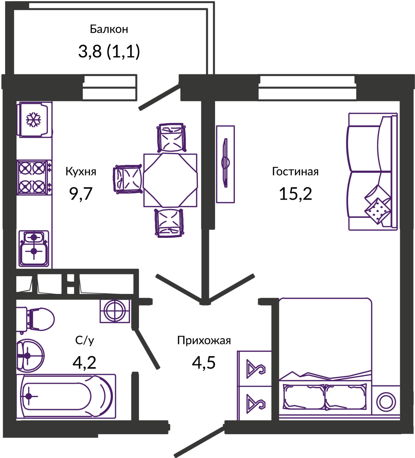 ���������� �71668515: ��������� 1-��������� �������� � �����������, ��� ����