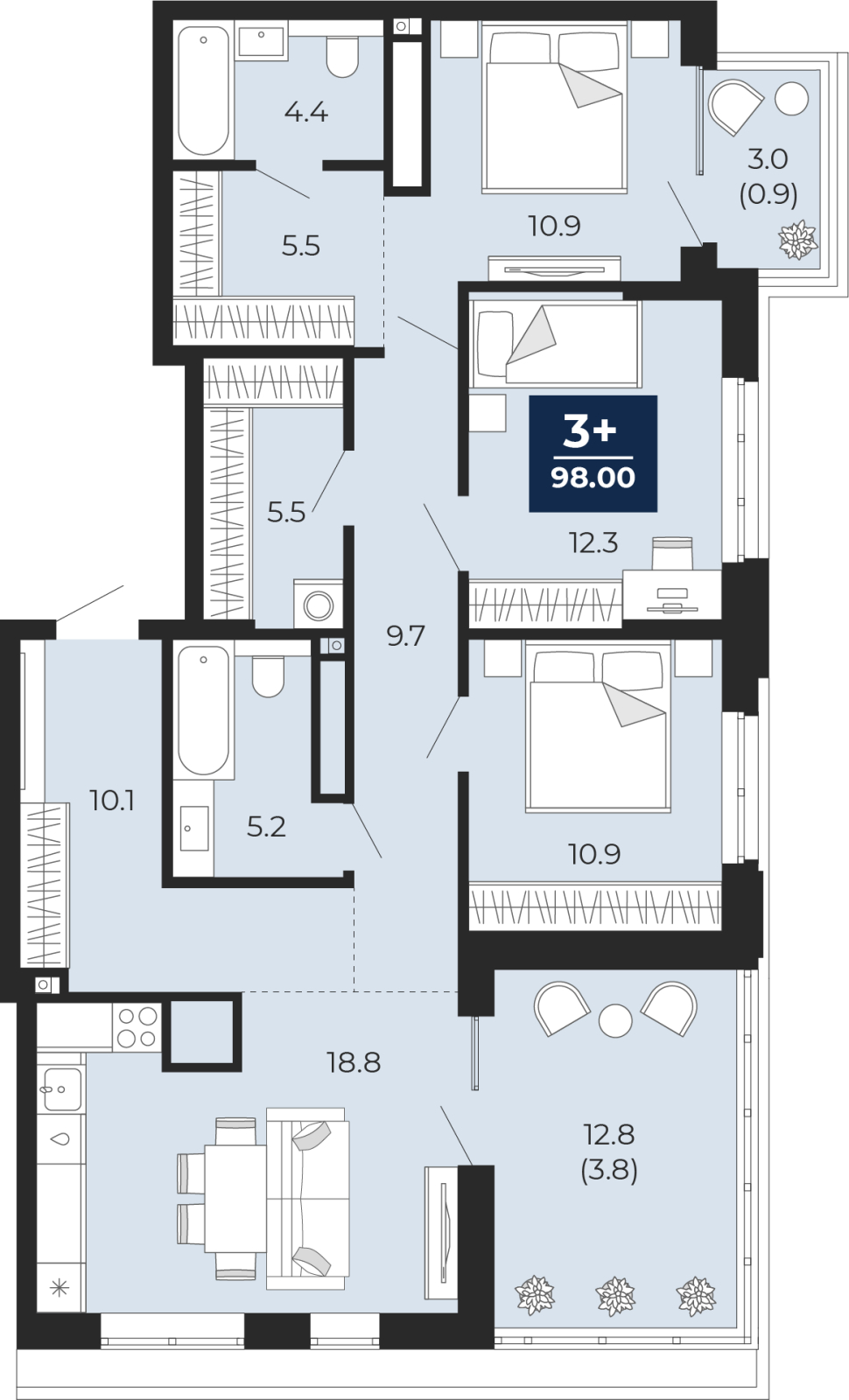 ���������� �71607504: 3-����. �������� �  �������� � ����� ����� ���������