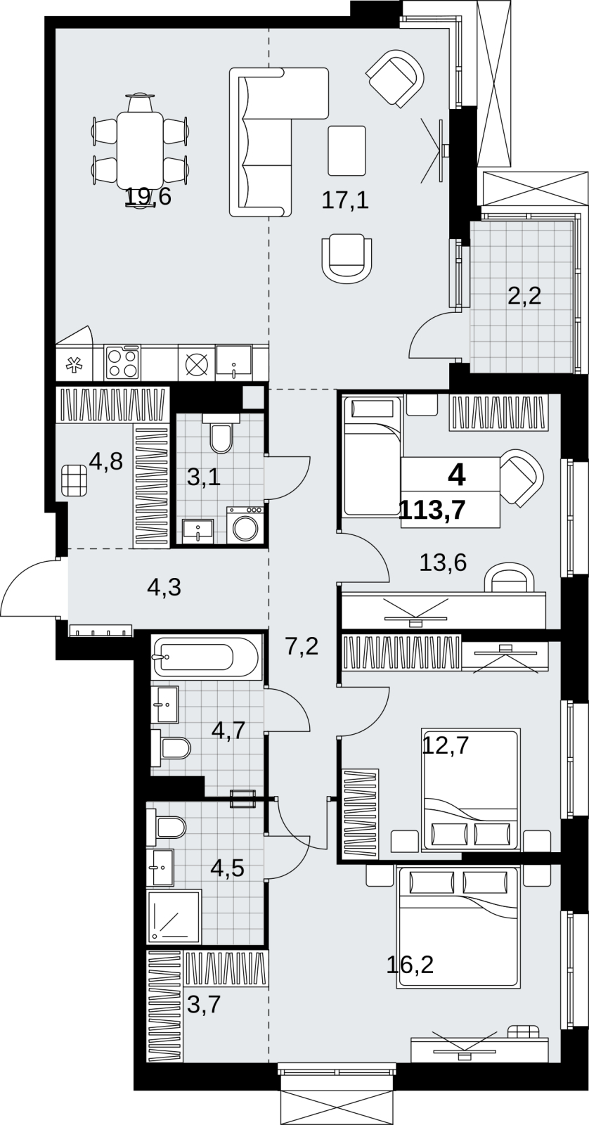 ���������� �71663126: 4-��������� �������� � ����� ����� ���������, ����� �����