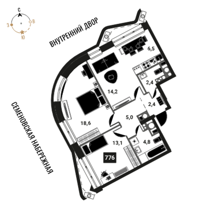Объявление №71570305: Продается 3-комн. квартира в новостройке, метро рядом