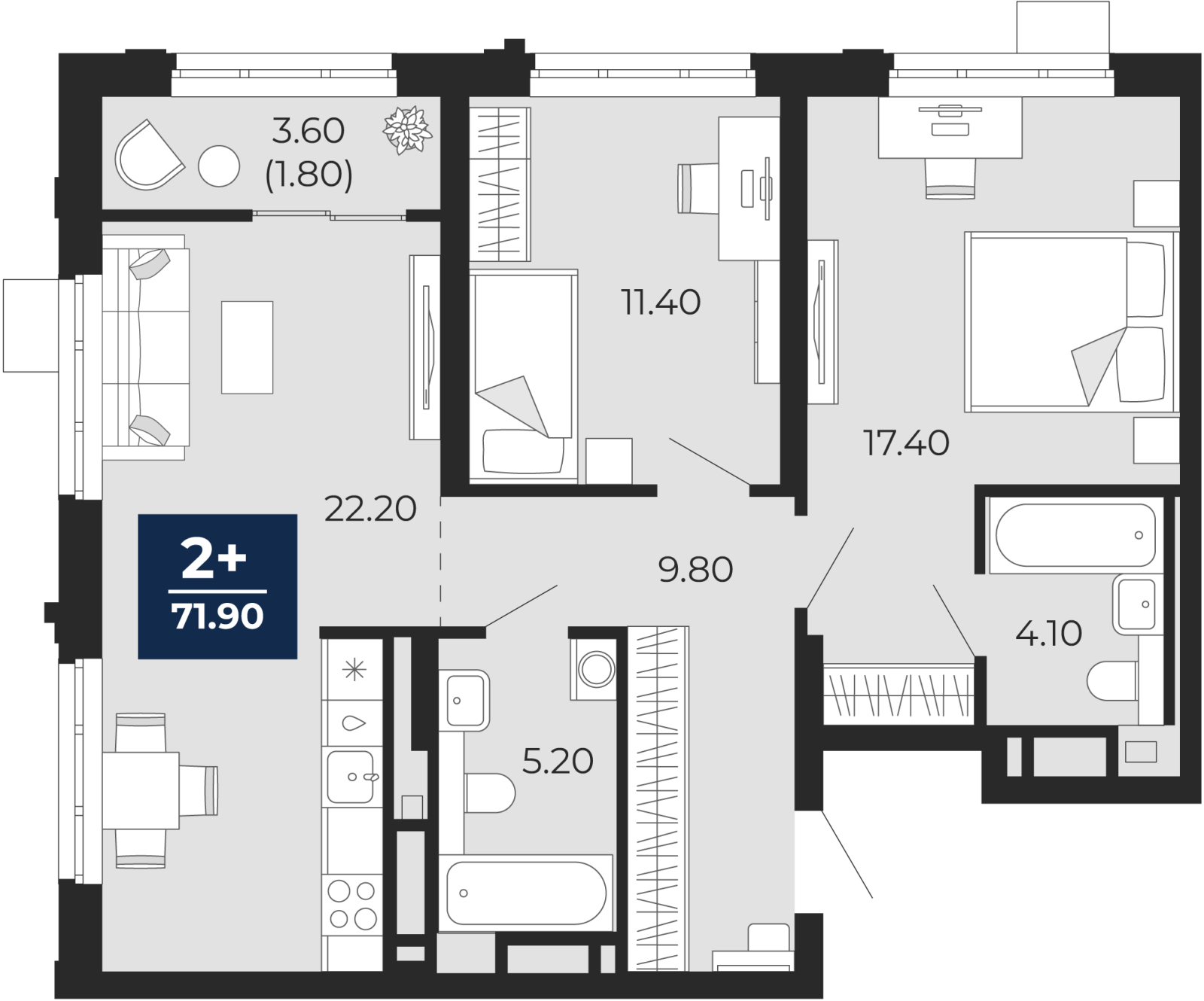 ���������� �71690363: ��������� 2-��������� �������� �  �������� � �����������