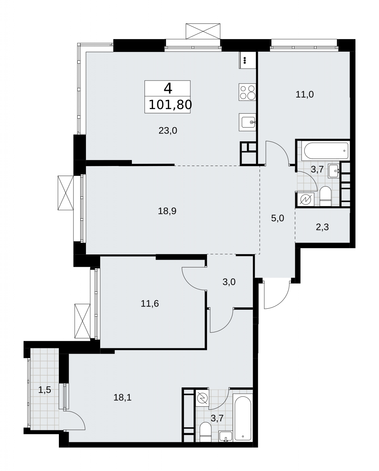 ���������� �71661007: 4-��������� �������� �  �������� � �����������, ����� �����