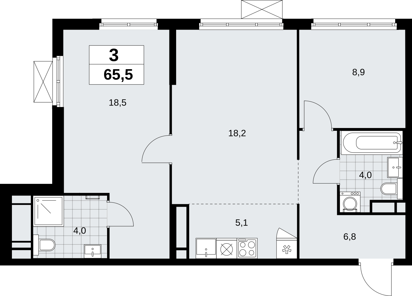 ���������� �71664038: 3-����. �������� � �����������, � �����