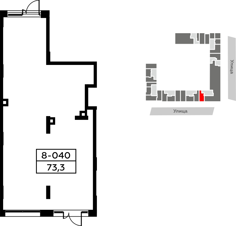 Сдача в аренду, торговое помещение площадью 73.3 кв.м., высота потолков 2.99 м, у метро