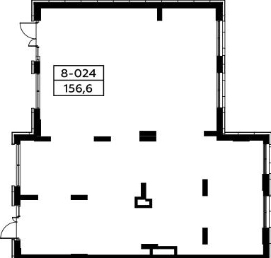 Продается торговое помещение площадью 156.6 кв.м., высота потолков 4 м, недалеко от метро