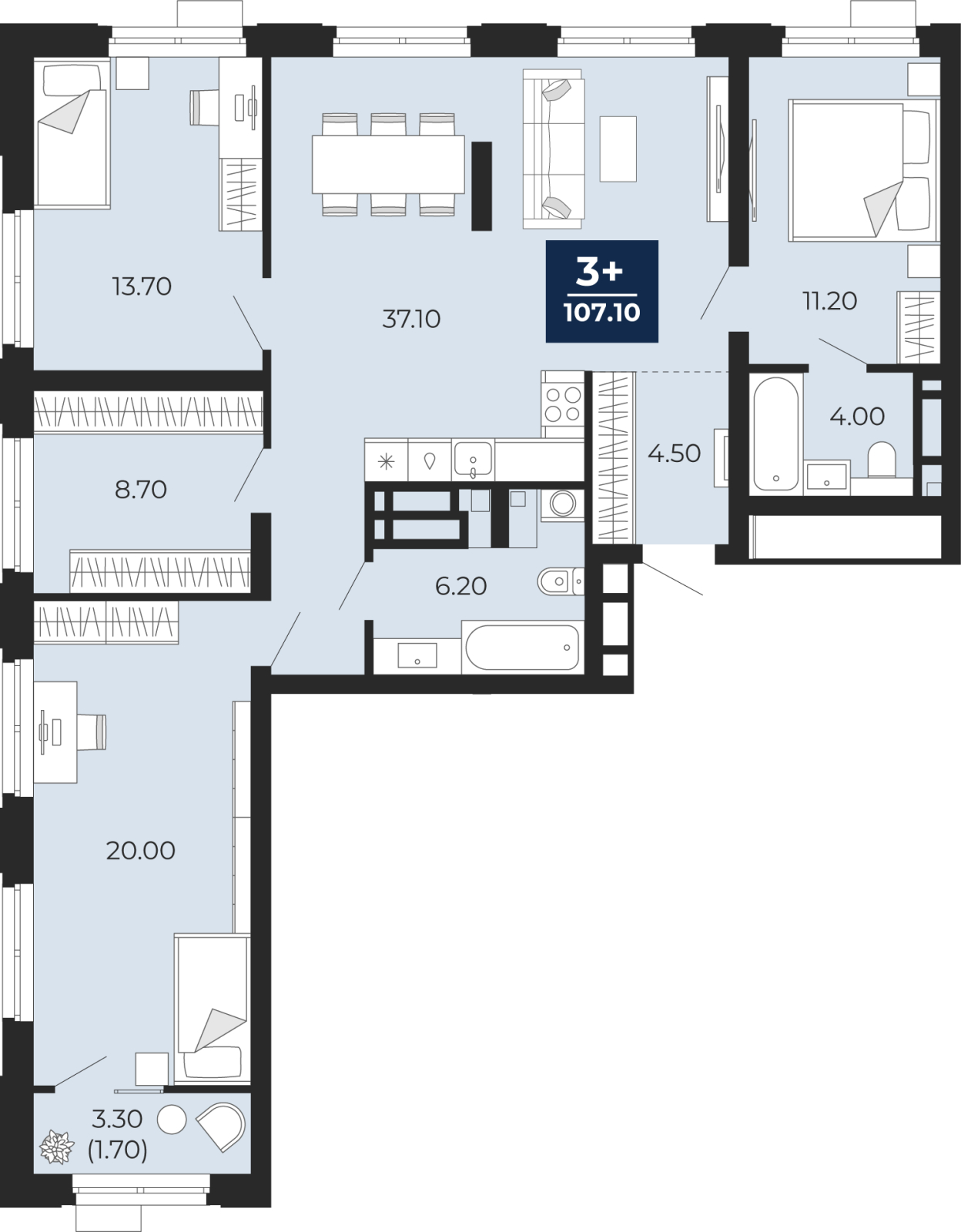 ���������� �71703657: 3-��������� �������� �  �������� � ����� ����� ���������