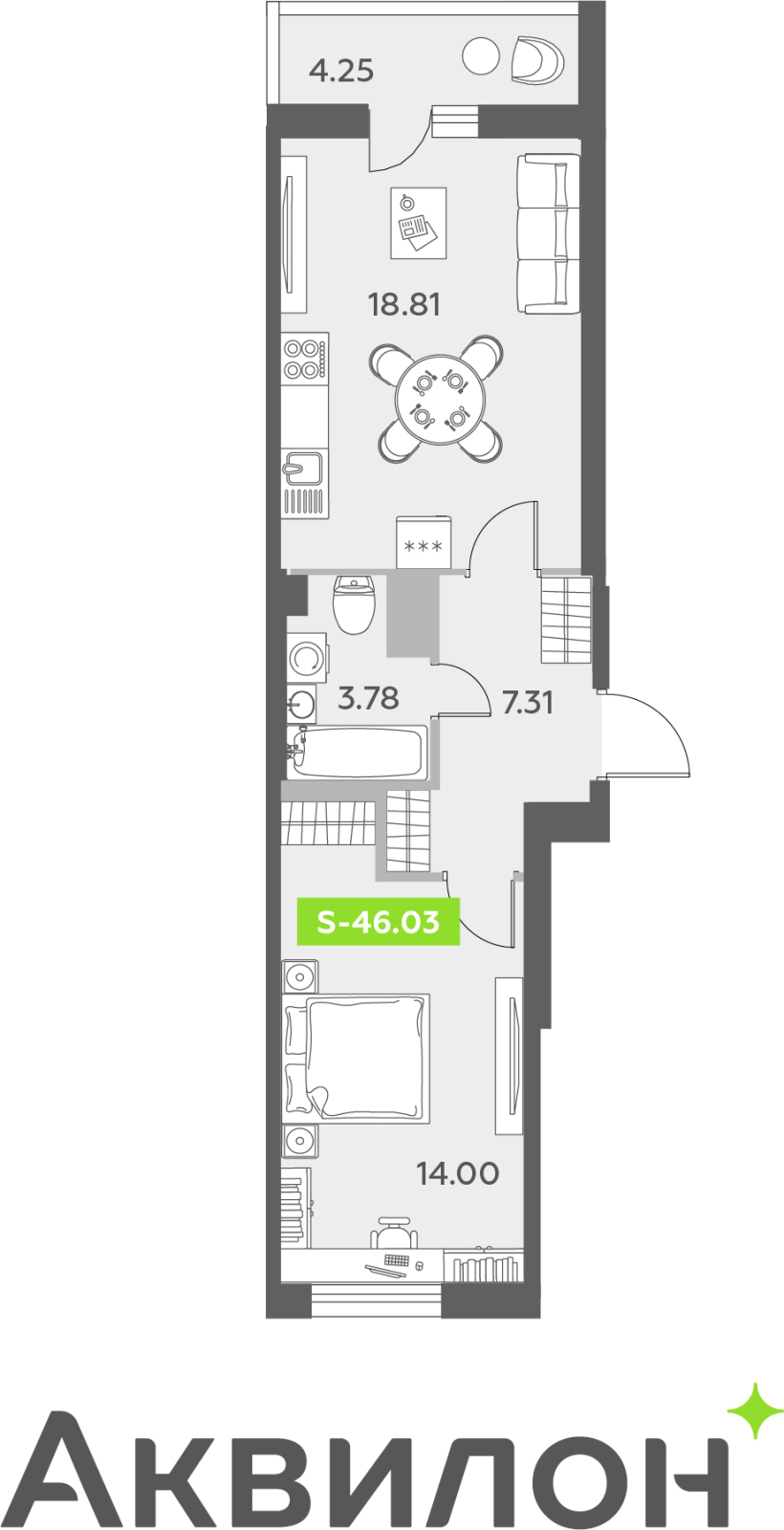 Объявление №71657414: 1-комн. квартира с отделкой в новом ЖК, дом сдан, у метро