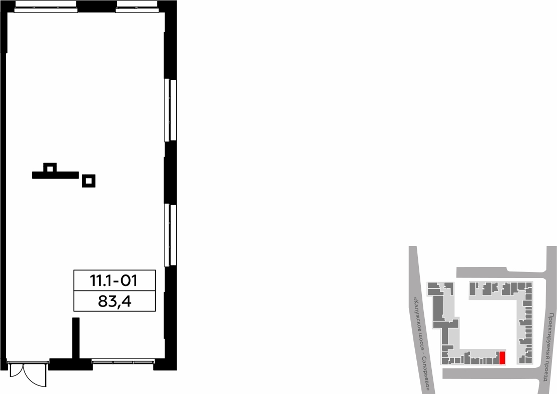 Продается торговое помещение площадью 83.4 кв.м., высота потолков 4.61 м, отдельный вход, недалеко от метро