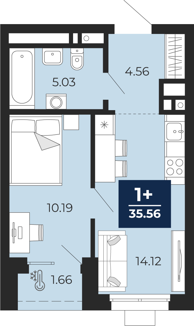 Объявление №71662263: Продается 1-комнатная квартира с отделкой в новостройке