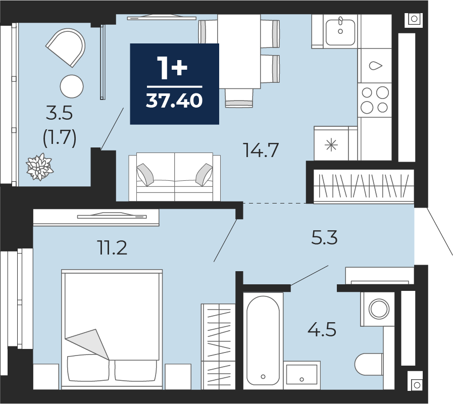 ���������� �71607520: ��������� 1-��������� �������� �  �������� � ����� ��