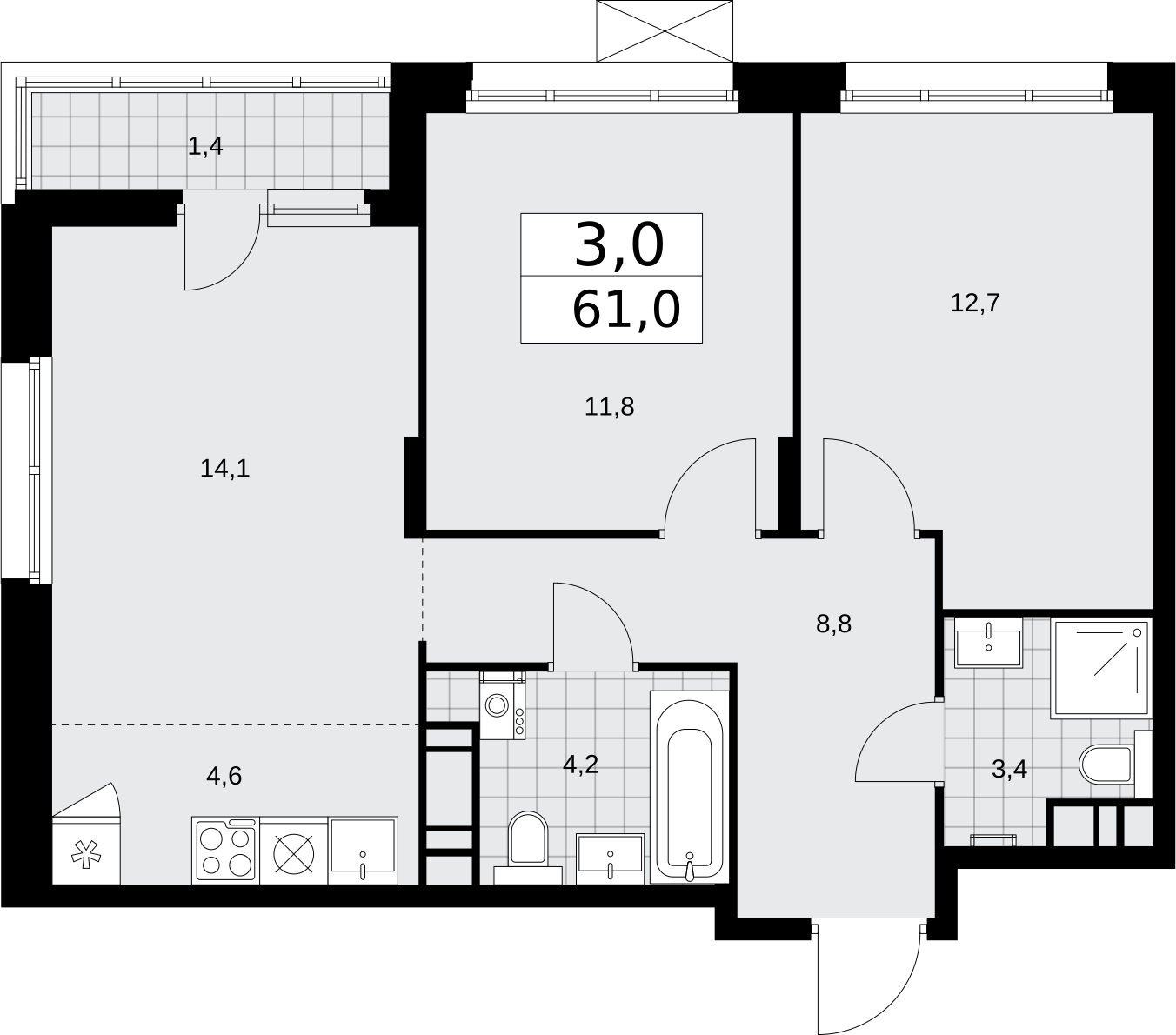 ���������� �71660795: 3-����. �������� �  �������� � ����� ����� ���������, � �����