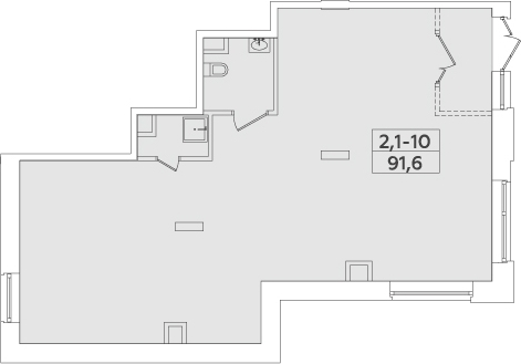 Аренда, торговое помещение площадью 93.2 кв.м., высота потолков 4.22 м, рядом с метро
