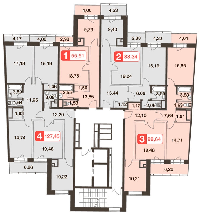 Продажа 3-комнатной новостройки, Химки, Кудрявцева,  14