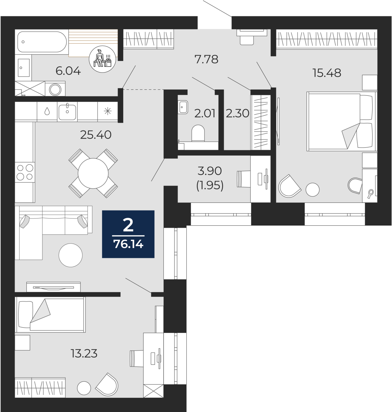 Квартира на продажу в Новом Уренгое, микрорайон Славянский, 6/2 фото №0