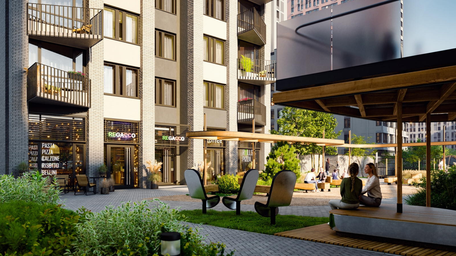 Дивный квартал у озера 10